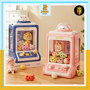Máy Gắp Thú Bông Mini Cho Bé Nhiều Kích Thước Máy Gắp Thú Dễ Thương Nhiều Gấu Bông Có Nhạc Có Đèn Cho Bé- PUPU HOUSE