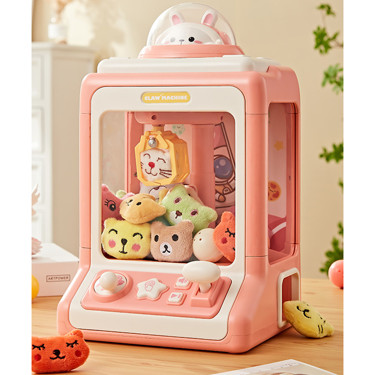 Máy Gắp Thú Bông Mini Cho Bé Nhiều Kích Thước Máy Gắp Thú Dễ Thương Nhiều Gấu Bông Có Nhạc Có Đèn Cho Bé- PUPU HOUSE