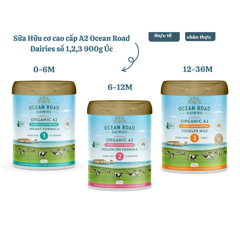 SỮA OCEAN ROAD DAIRIES SỐ 1 , 2 , 3