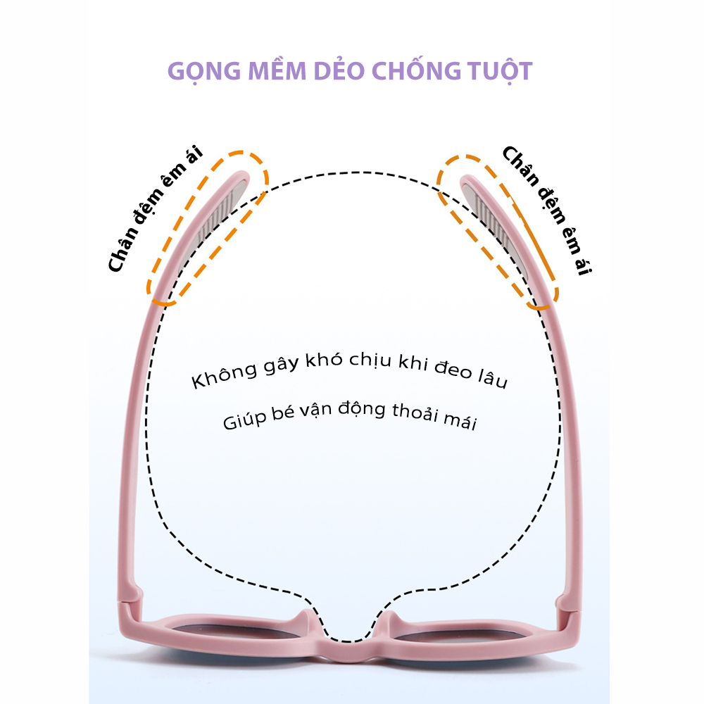 Ảnh Kính Mát Cho Bé AORON Gọng Vuông Tròn Chống Tia UV Bảo Vệ Mắt Màu Sắc Dễ Thương Tròng Phân Cực Cho Bé Trai Bé Gái AK163 4