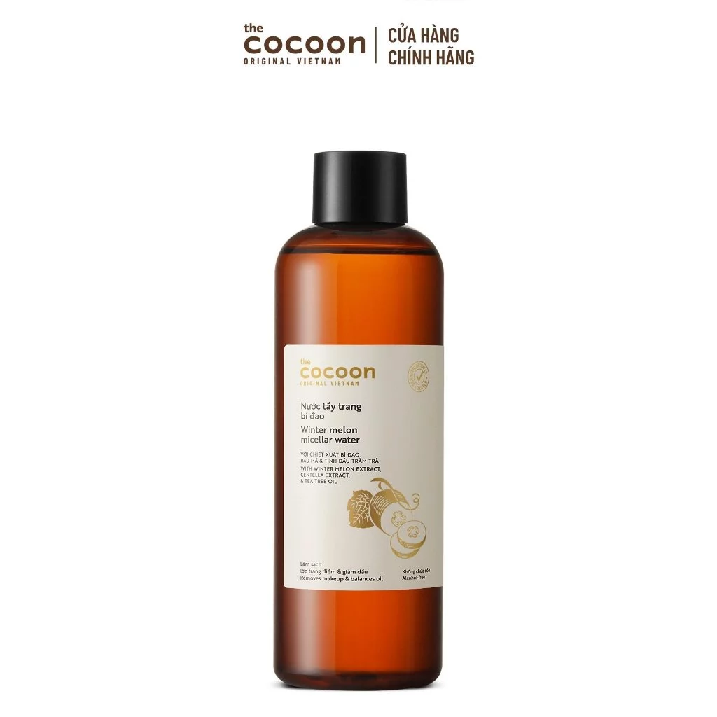 [MUA 2 GIẢM 45%] Combo 2 Nước tẩy trang bí đao Cocoon tẩy sạch makeup & giảm dầu 500ml