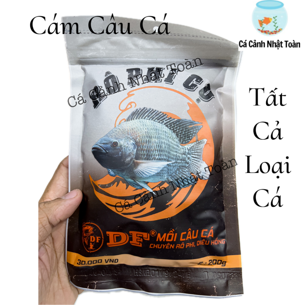 MỒI CÁM CÂU CÁ RÔ PHI CỤ CHUYÊN RÔ PHI, ĐIÊU HỒNG DF GÓI 200G