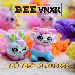 Đồ chơi thú thơm Mattel Cloudess Minis series 3 chủ đề bé Bão - Nhiều mẫu thú cưng Tóc mây bồng bềnh BEE VNXK