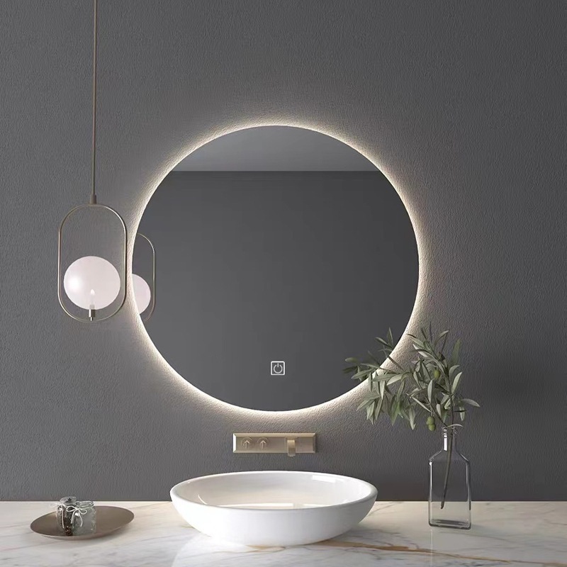 Gương Tròn Led Cảm Ứng TDECOR Treo Tường Phòng Tắm, Decor Bàn Trang Điểm Cao Cấp