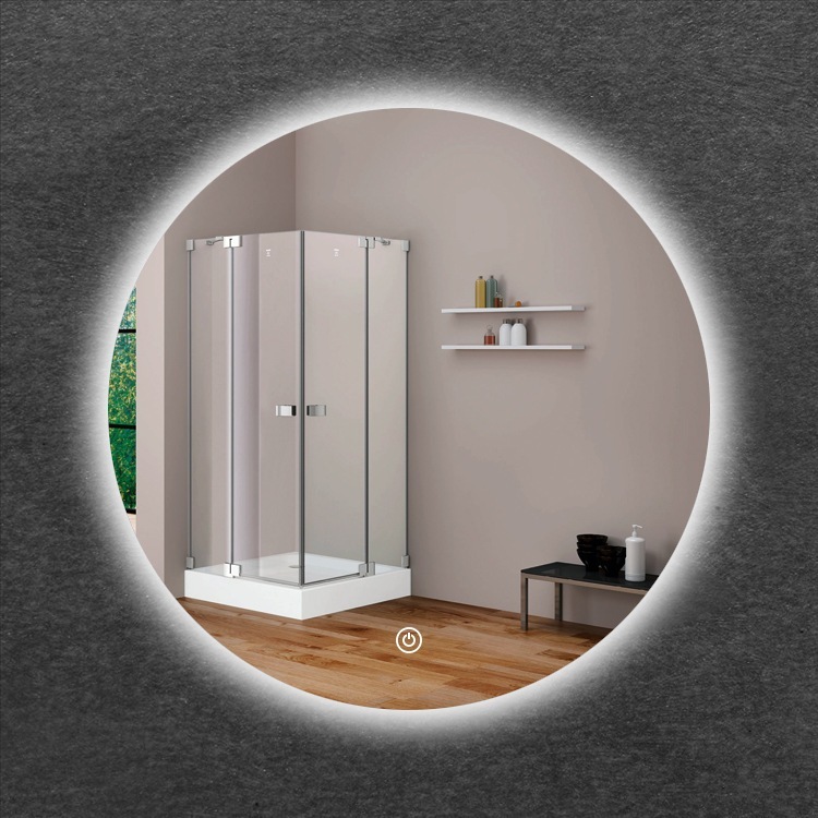 Gương Tròn Led Cảm Ứng TDECOR Treo Tường Phòng Tắm, Decor Bàn Trang Điểm Cao Cấp