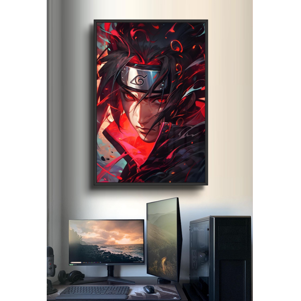 Tranh Tráng Gương chủ đề NARUTO, Sasuke, Kakashi, Jiraiya...  - Decor Phòng Game, Phòng Khách, Không Gian Làm Việc