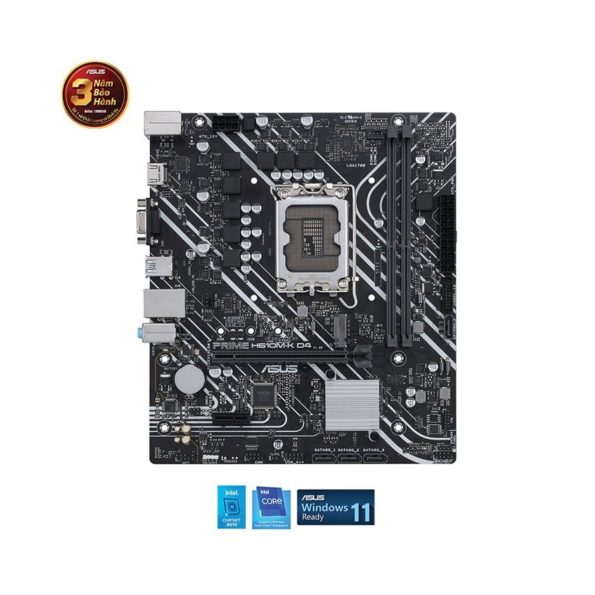 Mainboard ASUS Prime H610M-K D4 - Socket LGA1700, Hỗ Trợ CPU Intel Gen 12 13 14 DDR4 | BigBuy360 - bigbuy360.vn