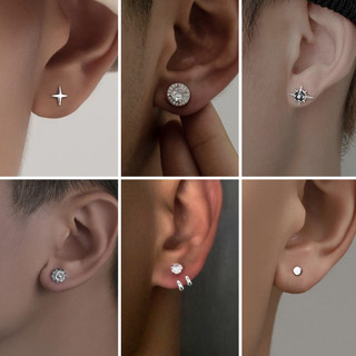 Unisex Fashion Rhinestone Earrings Titan Basic Gavi
