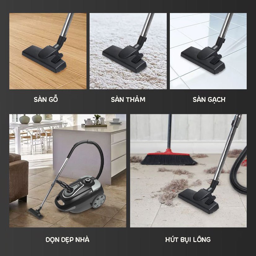 Ảnh Máy hút bụi SOKANY SK-3386, công suất cao 3500W, 3 đầu hút có núm điều chỉnh mức độ, lực hút mạnh, chống ồn 4