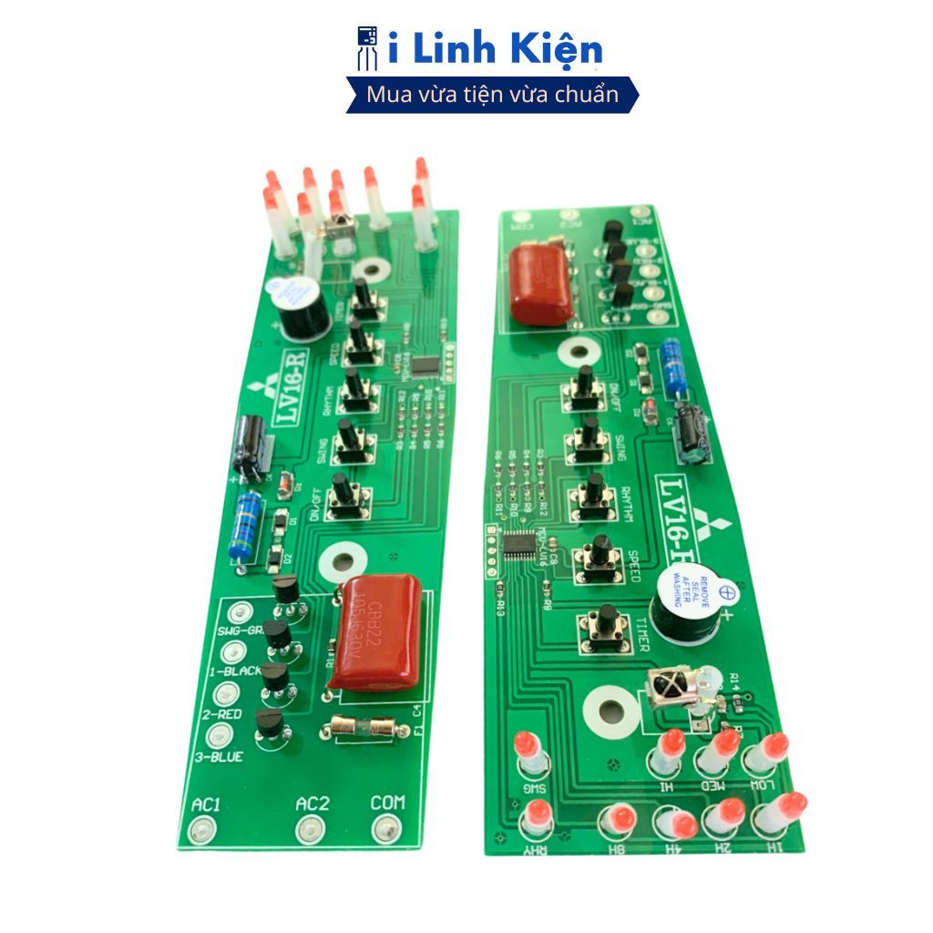 Mạch quạt Mitsubishi LV16-R đứng, mạch quạt cây điều khiển từ xa chính hãng ilinhkien