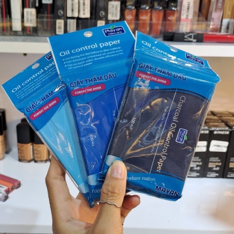 Giấy Thấm Dầu MAYAN Oil Control Paper | Shopee Việt Nam