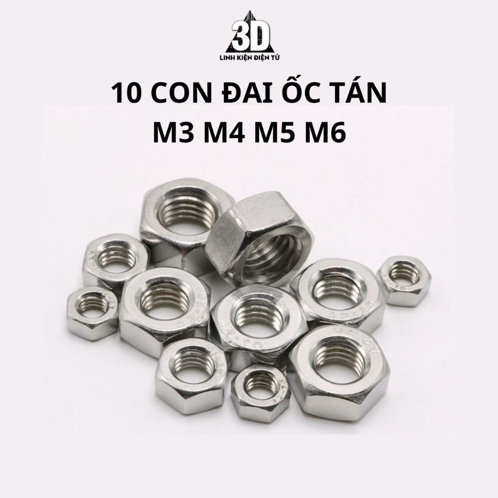 10 con Ốc tán M3 M4 M5 M6 dành cho máy in 3D, CNC | Shopee Việt Nam