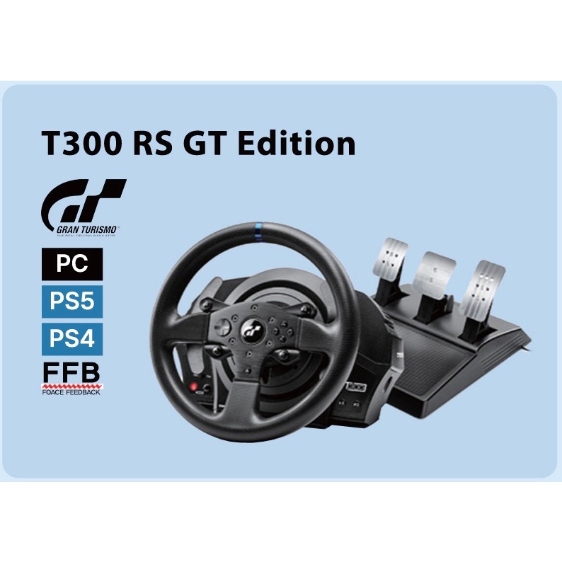 Bộ Vô lăng ThrustMaster T300RS GT kèm sẵn PEDAL hỗ trợ PC , PS4/PS5 ...