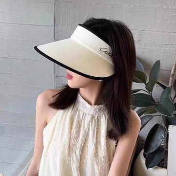 Mũ rộng vành chống nắng MARY mũ chống tia uv nón lưỡi trai đi biển vành rộng nửa đầu