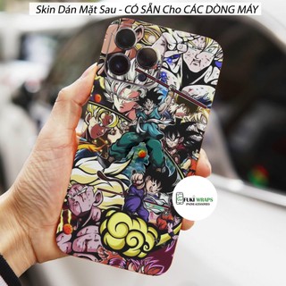 Tấm dán Skin Mặt Sau Songoku MS07 FULL VIỀN 15promax , 14promax , 13promax , 12promax , 11promax , xsmax - FukiShop