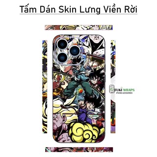 Tấm dán Skin Mặt Sau Songoku MS07 FULL VIỀN 15promax , 14promax , 13promax , 12promax , 11promax , xsmax - FukiShop