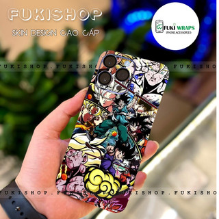 Tấm dán Skin Mặt Sau Songoku MS07 FULL VIỀN 15promax , 14promax , 13promax , 12promax , 11promax , xsmax - FukiShop