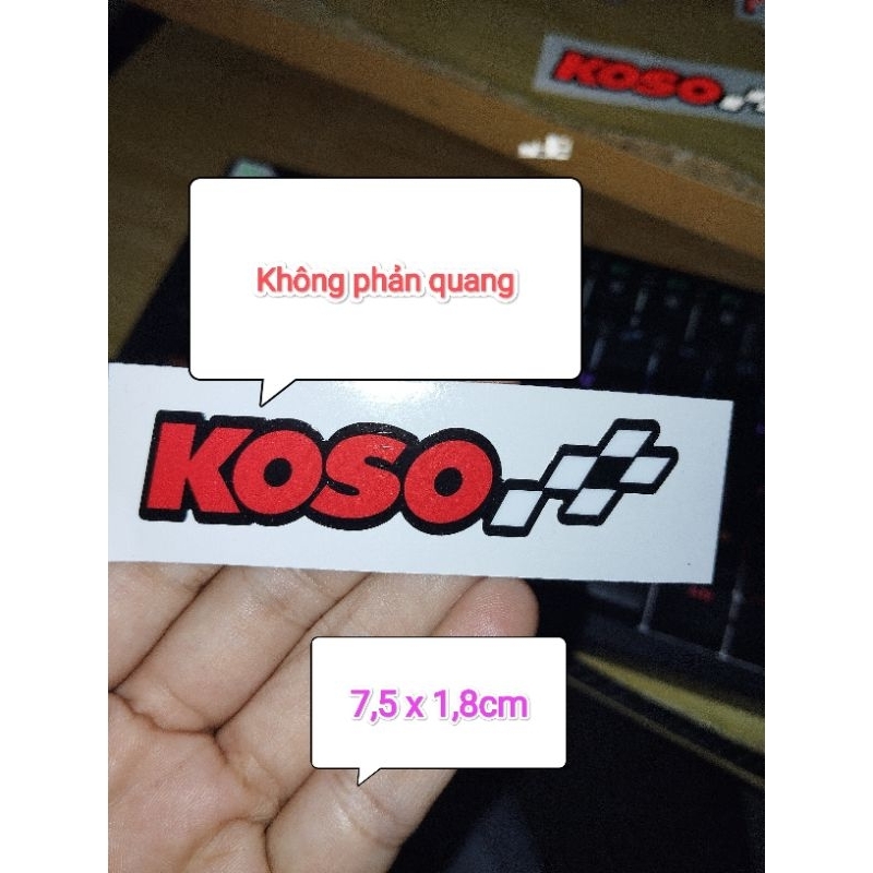 1 tem Koso phản quang 3M chống nước