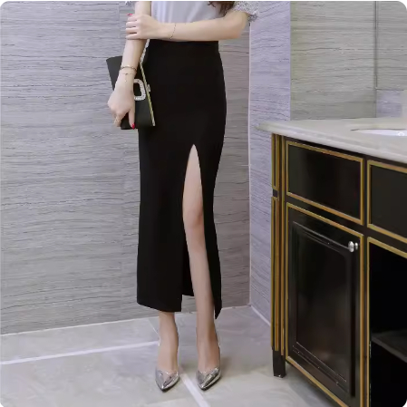 Chân váy Bút Chì Sẻ Đùi Tôn Dáng 80cm_shopngoctrang19_Chuyên Thời Trang Công Sở_CV74NT