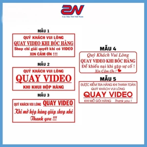 Con dấu Quay Video trước khi mở hàng