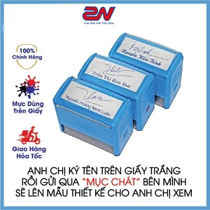 Khắc Dấu Chữ Ký Kèm Tên