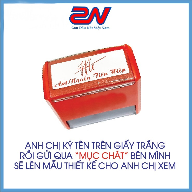 Khắc con dấu chữ ký siêu nét nhiều kích thước ( kèm tên hoặc mỗi chữ ký)