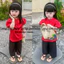 Quần áo bà ba bé gái tay bồng (7-20kg) chất gấm mềm mại, thoải mái cho bé gái