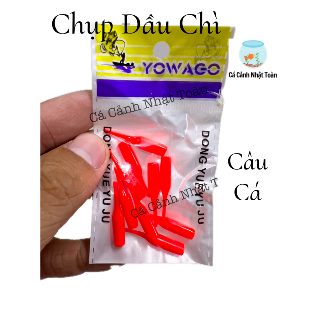 Chụp Đầu Chì Đỏ Câu Cá Yowaga (Bịch 10 Cái)