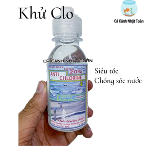 ANTI CHLORINE KHỬ CLO CỰC TỐT CHO BỂ CÁ AQUANET CHAI 120ML