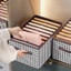 Hộp vải đựng quần áo, đồ lót 9 ngăn có nắp đậy, tay cầm - đa năng, tiện dụng