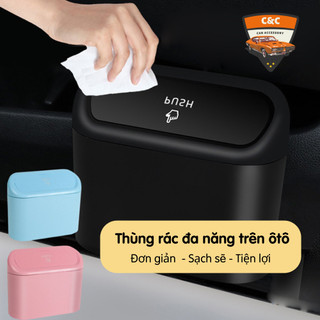 Thùng rác mini ô tô đa năng. Thùng đựng đồ đa năng mini cho ô tô (gọn gàng, sạch sẽ, tiện lợi...)