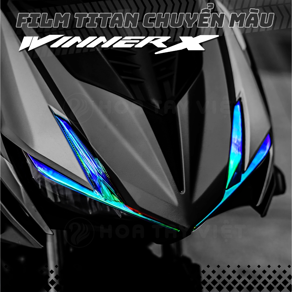 Decal ĐỊNH VỊ Winner X [Honda RS-X] chuyển màu DEMI Winner X 3 lớp ...