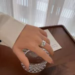 Nhẫn cặp đôi LAMY Coco Crush Ring Silver Ring 8219 — ảnh 3