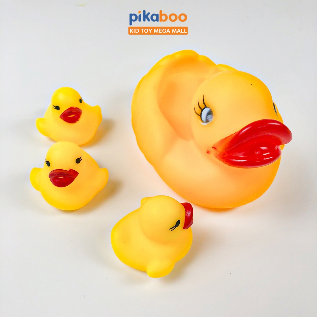 Ảnh Đồ chơi con vịt thả bồn tắm cao cấp Pikaboo có phát ra âm thanh chất liệu PP, PPE an toàn cho bé 2