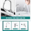 Dây nối vòi nước vạn năng, xoay 720 độ chất liệu inox 304 chống gỉ, chịu nhiệt sử dụng đa năng cho nhiều loại vòi