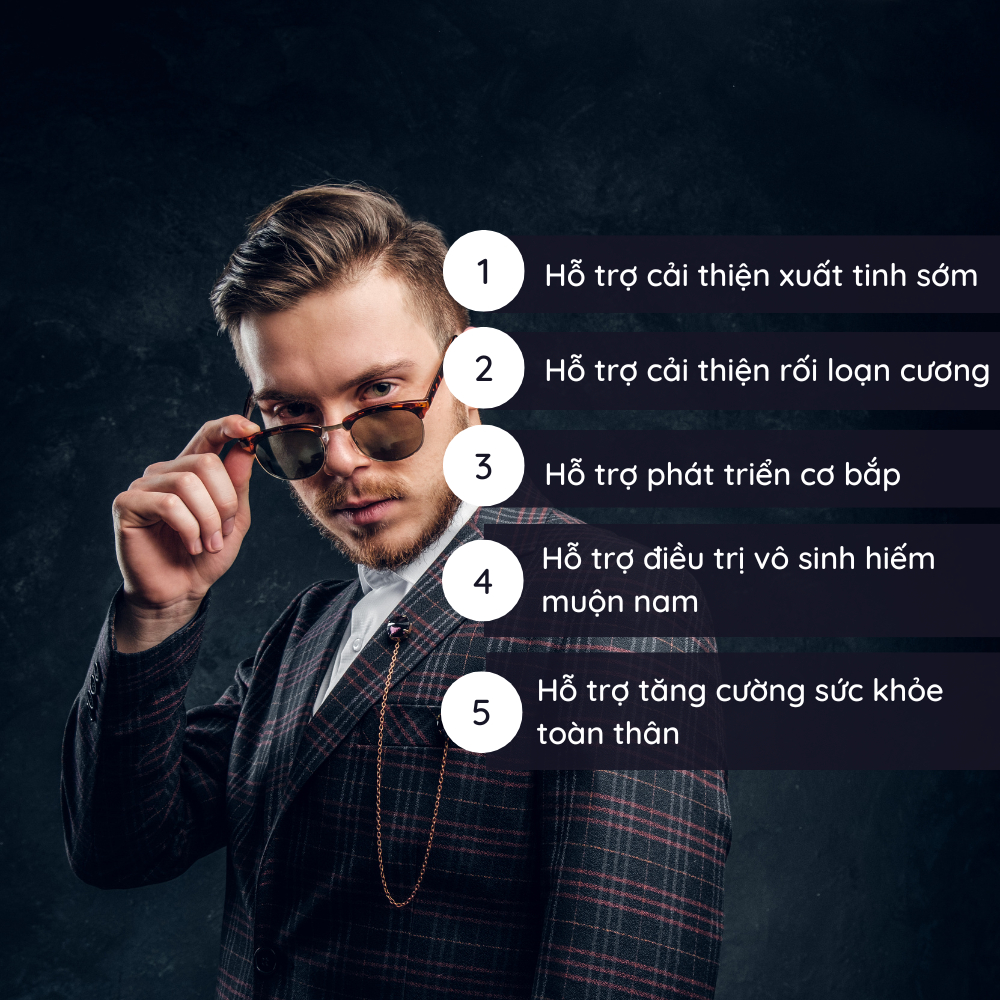 Combo 2 Testoboss - Tăng cường sinh lý nam với 9 loại thảo mộc quý - Maca, Nhân Sâm, Tinh Hàu Biển