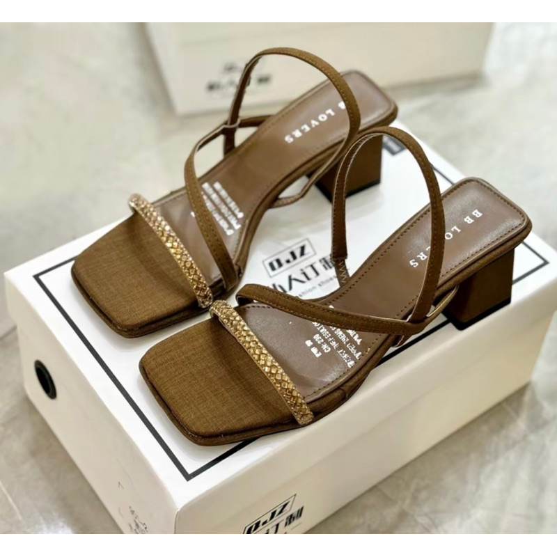 Dép quai hậu nữ dây đá, Sandal 5cm êm ái, tiện lợi mã H30