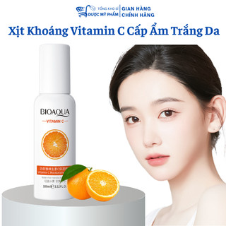 Xịt Khoáng Vitamin C Dưỡng Trắng Da Giữ Ẩm Da Ngậm Nước Se Khít Lỗ Chân Lông Loại Bỏ Nếp Nhăn Vết Thâm Nám Thâm Mụn