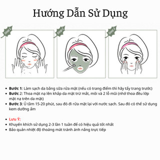 Mặt Nạ Tảo Biển Xanh Nhật Bản Dưỡng Ẩm Trắng Da Mịn Màng Se Khít Lỗ Chân Lông Mờ Thâm Nám Da 120g
