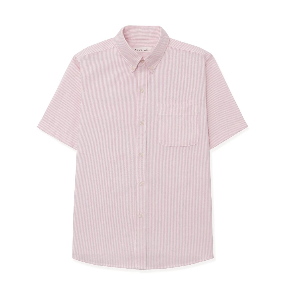 Áo sơ mi sọc nam ngắn tay vải oxford có túi LADOS-8127 năng động, thấm hút, dày dặn đứng form | BigBuy360 - bigbuy360.vn