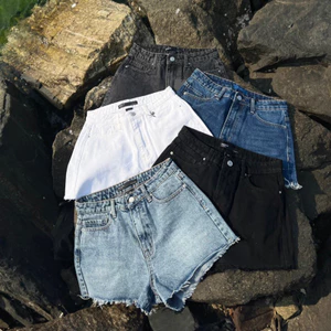 MIDDUA - SJ017 Short jean rách túi sau 5 màu
