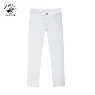 Beverly Hills Polo Club-Quần dài Nam Slim Fit Trắng Trơn - QKMSLW23V001
