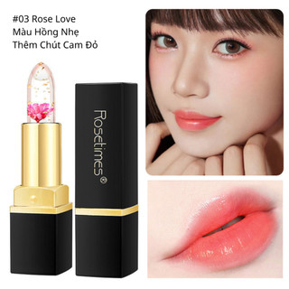 Son Dưỡng Ẩm Lên Màu Siêu Xinh Hết Khô Môi Loại Bỏ Thâm Viền Môi Lâu Dài Rosetimes