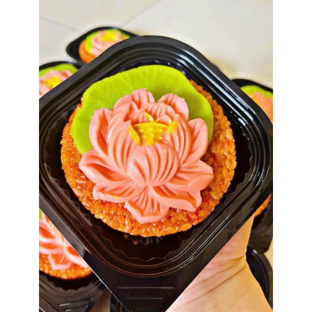 Hoa sen ép xôi mẫu 3