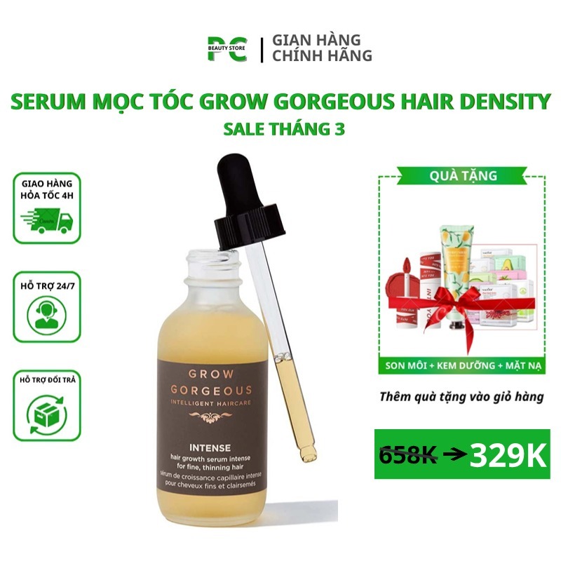 [Chính hãng] Serum Grow Gorgeous Hair Density 60ml dưỡng tóc kích mọc ...