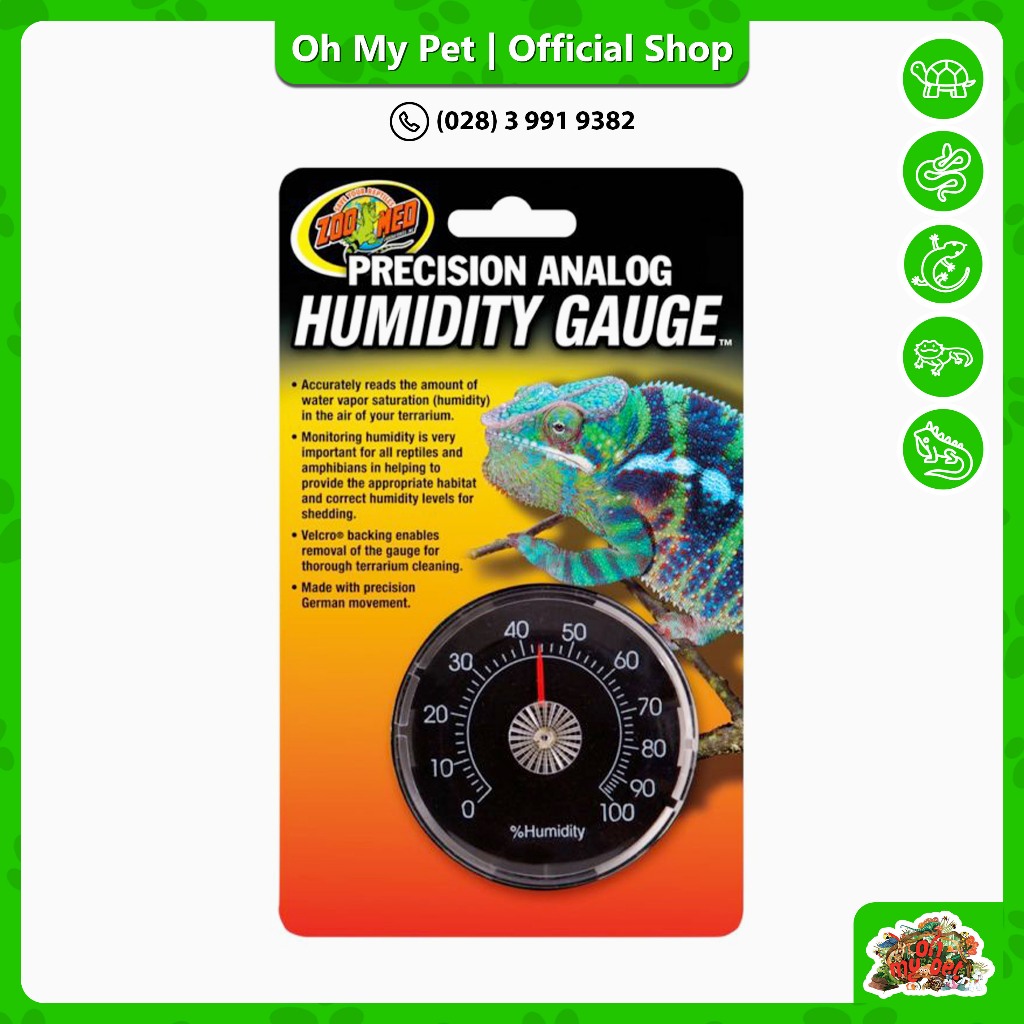 Ẩm kể cơ cho chuồng bò sát Zoomed Precision Analog Reptile Humidity