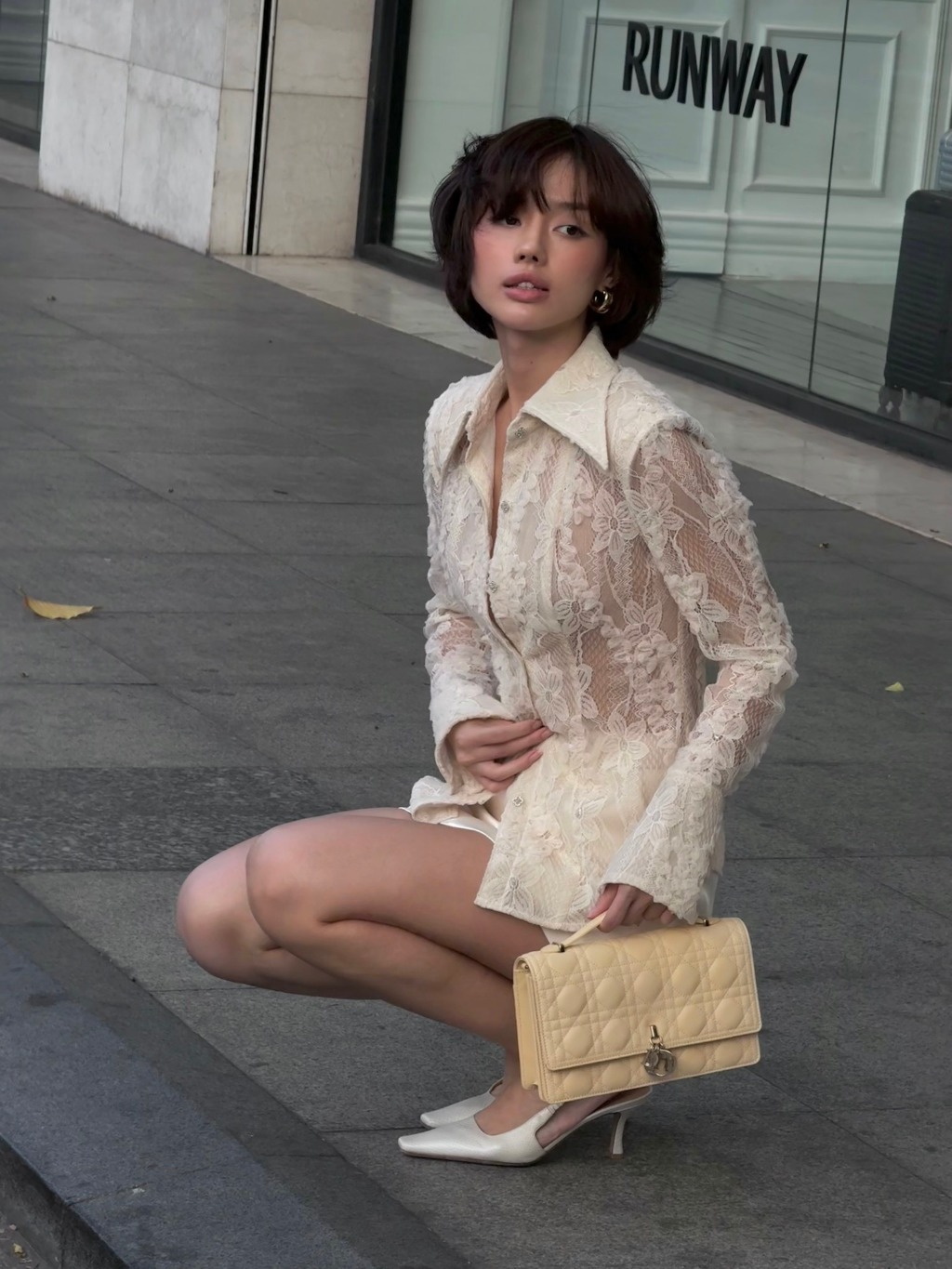 Ảnh Áo sơ mi Grace Lace Shirt HUONG BOUTIQUE HBSM1126 3