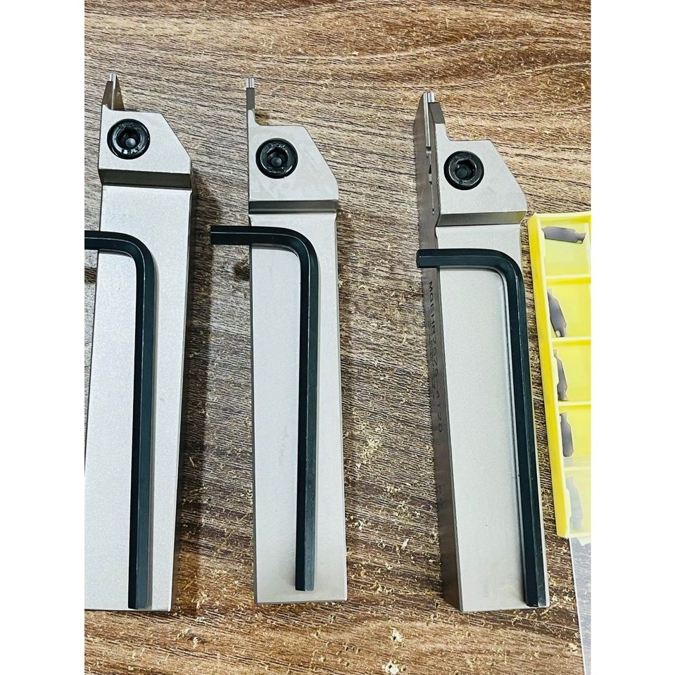 Cán cắt phi trắng thép tốt chống rung cắt cực ngon siêu bền (25x25 lắp chip 3mm thông dụng )