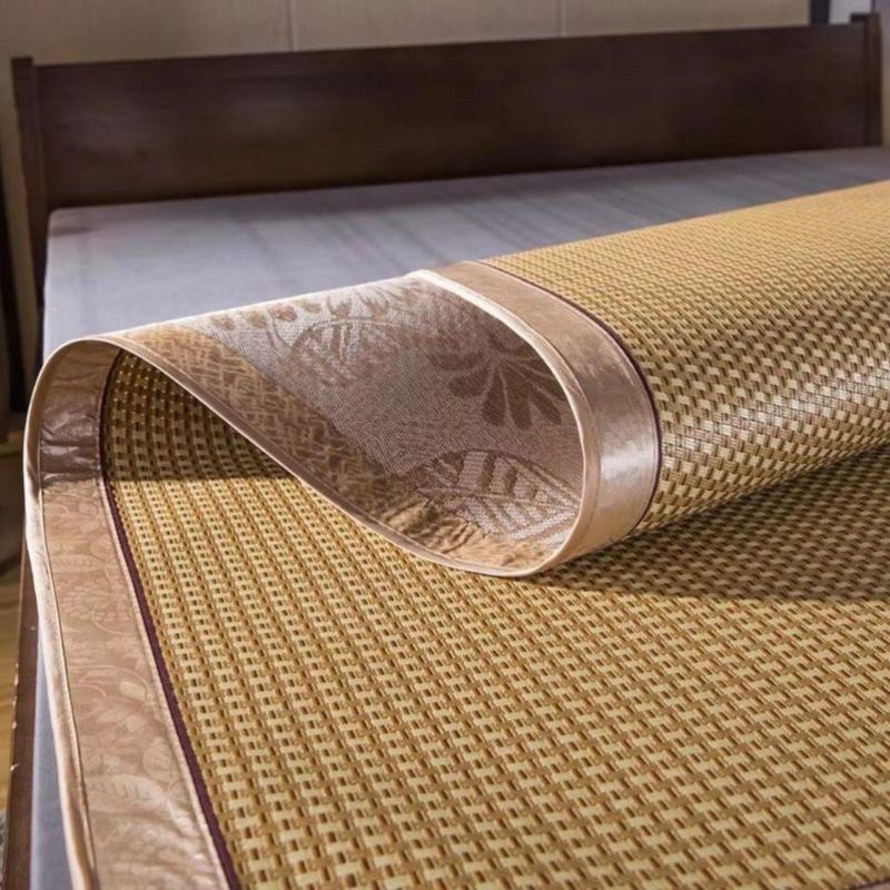 CHIẾU MÂY ĐIỀU HOÀ MÂY VIỀN LỤA, LÓT LỤA HÀNG LOẠI 1 , CHIẾU CÓ CHUN CÀI 4  GÓC, Đủ SIZE