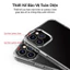 Ốp Lưng LikgusVn Trong Suốt Viền TPU Chống Sốc Lưng Nhựa PC Cứng Chống Ố Vàng Cho IP11 Đến 17 Promax